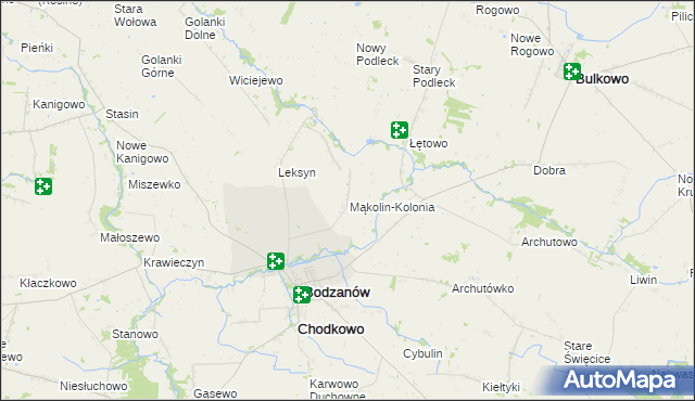 mapa Mąkolin-Kolonia, Mąkolin-Kolonia na mapie Targeo