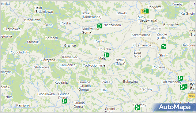 mapa Mała, Mała na mapie Targeo