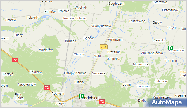 mapa Małe, Małe na mapie Targeo