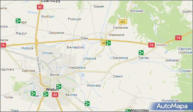 mapa Małyszyn, Małyszyn na mapie Targeo