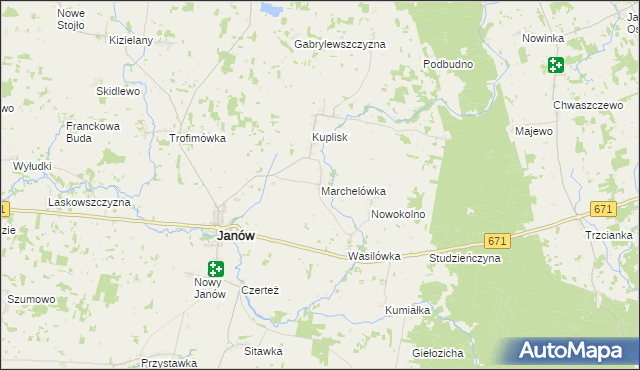 mapa Marchelówka, Marchelówka na mapie Targeo