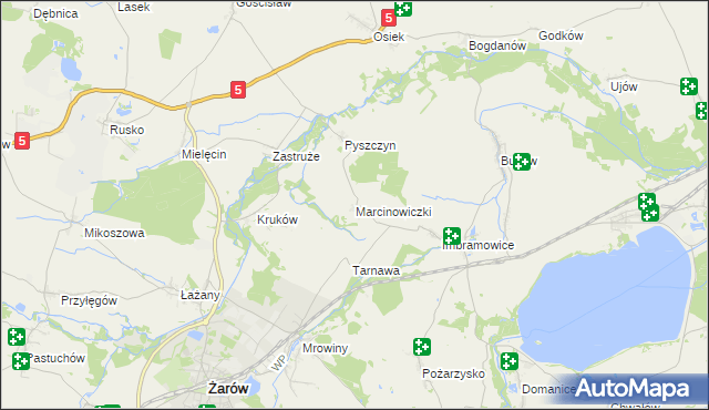 mapa Marcinowiczki, Marcinowiczki na mapie Targeo