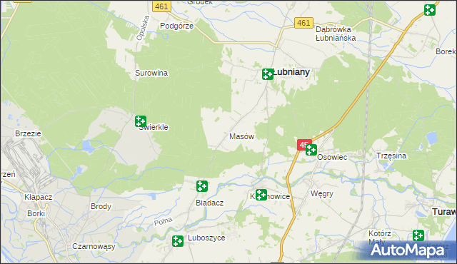 mapa Masów, Masów na mapie Targeo