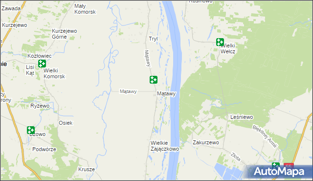 mapa Mątawy, Mątawy na mapie Targeo