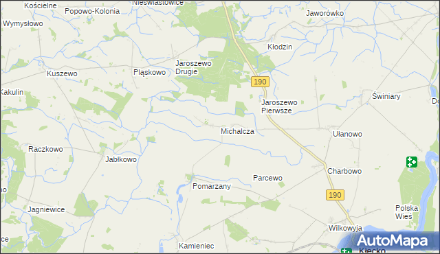 mapa Michalcza, Michalcza na mapie Targeo