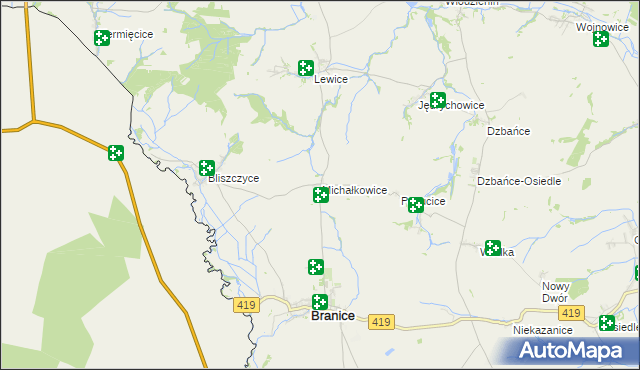 mapa Michałkowice, Michałkowice na mapie Targeo