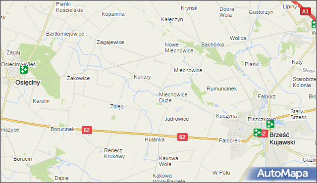 mapa Miechowice Duże, Miechowice Duże na mapie Targeo