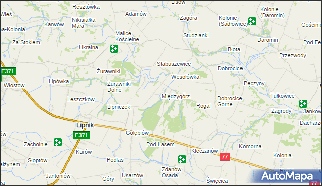 mapa Międzygórz, Międzygórz na mapie Targeo