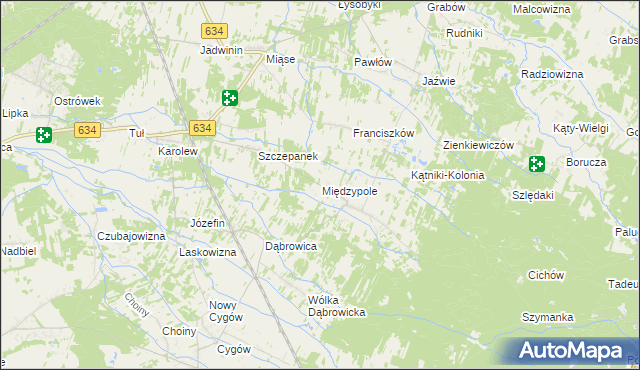 mapa Międzypole, Międzypole na mapie Targeo