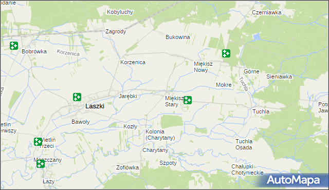mapa Miękisz Stary, Miękisz Stary na mapie Targeo