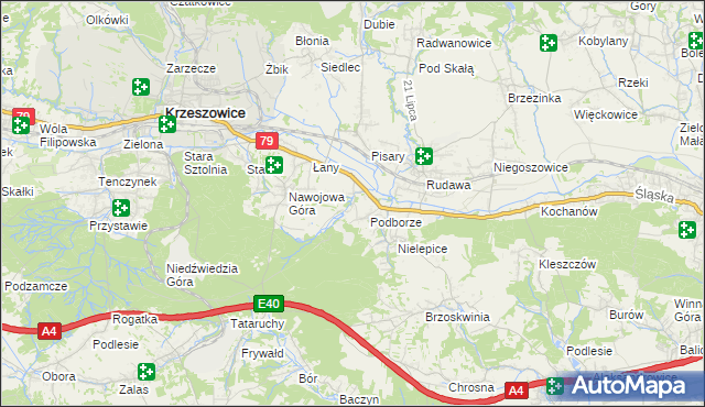 mapa Młynka, Młynka na mapie Targeo