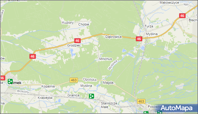 mapa Mnichus, Mnichus na mapie Targeo