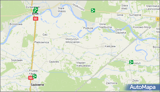 mapa Morzyczyn-Włóki, Morzyczyn-Włóki na mapie Targeo