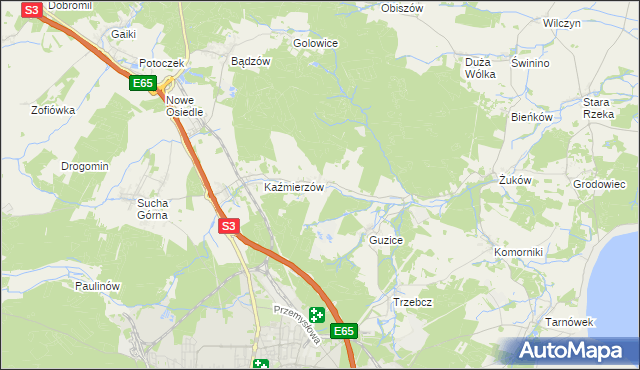 mapa Moskorzyn gmina Polkowice, Moskorzyn gmina Polkowice na mapie Targeo