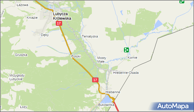 mapa Mosty Małe, Mosty Małe na mapie Targeo