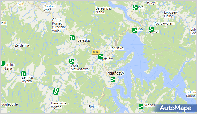 mapa Myczków, Myczków na mapie Targeo