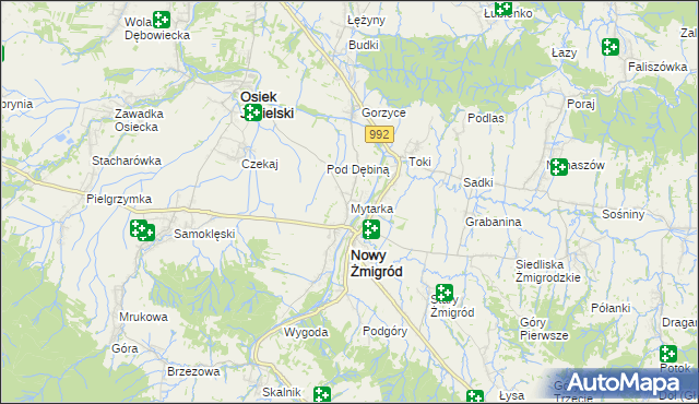 mapa Mytarka, Mytarka na mapie Targeo