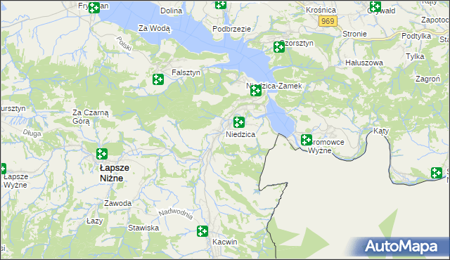 mapa Niedzica, Niedzica na mapie Targeo