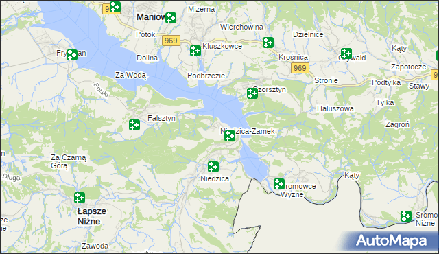 mapa Niedzica-Zamek, Niedzica-Zamek na mapie Targeo