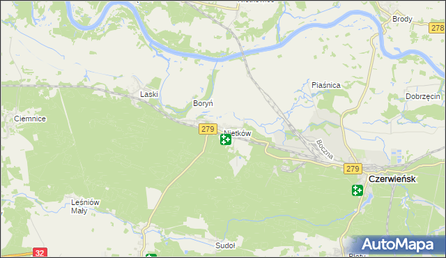 mapa Nietków, Nietków na mapie Targeo