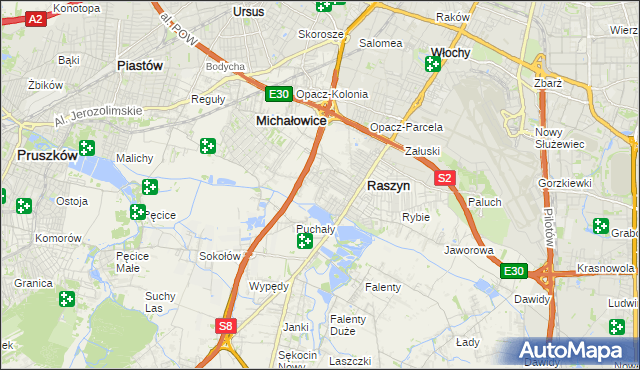 mapa Nowe Grocholice, Nowe Grocholice na mapie Targeo