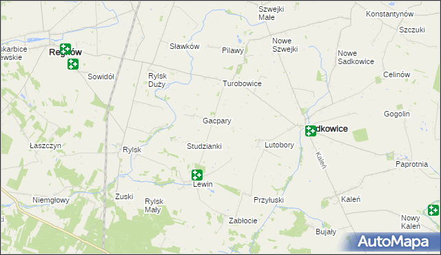 mapa Nowe Lutobory, Nowe Lutobory na mapie Targeo