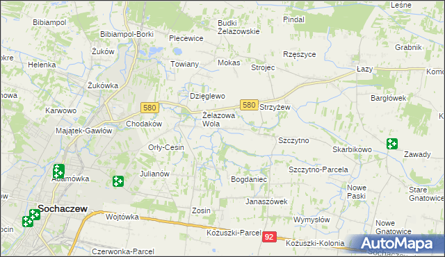 mapa Nowe Mostki, Nowe Mostki na mapie Targeo