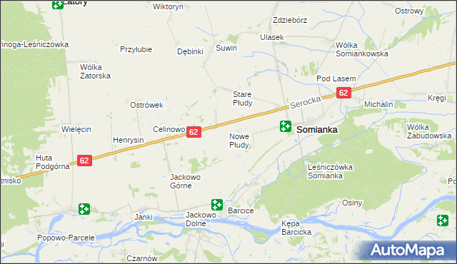 mapa Nowe Płudy, Nowe Płudy na mapie Targeo