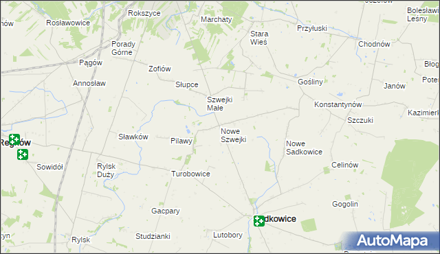mapa Nowe Szwejki, Nowe Szwejki na mapie Targeo