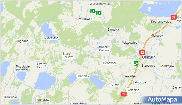 mapa Nowe Załucze, Nowe Załucze na mapie Targeo