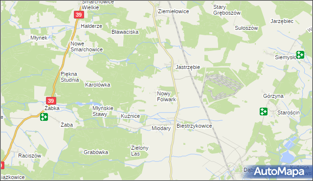 mapa Nowy Folwark gmina Namysłów, Nowy Folwark gmina Namysłów na mapie Targeo