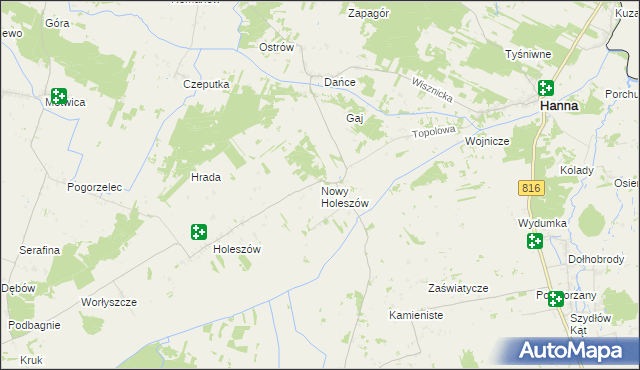 mapa Nowy Holeszów, Nowy Holeszów na mapie Targeo