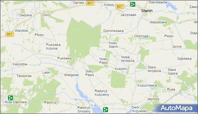 mapa Nowy Patok, Nowy Patok na mapie Targeo