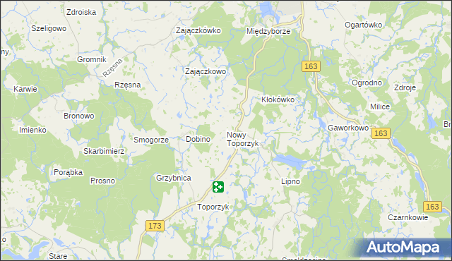 mapa Nowy Toporzyk, Nowy Toporzyk na mapie Targeo