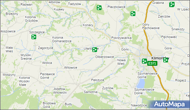 mapa Olbierzowice, Olbierzowice na mapie Targeo