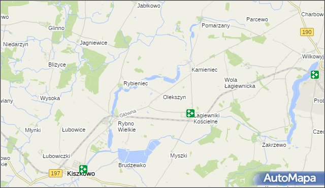 mapa Olekszyn, Olekszyn na mapie Targeo