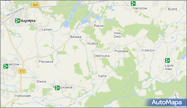 mapa Oleśniczka, Oleśniczka na mapie Targeo