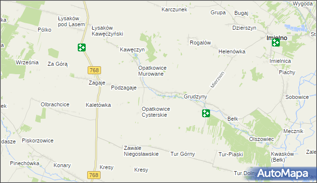 mapa Opatkowice Drewniane, Opatkowice Drewniane na mapie Targeo