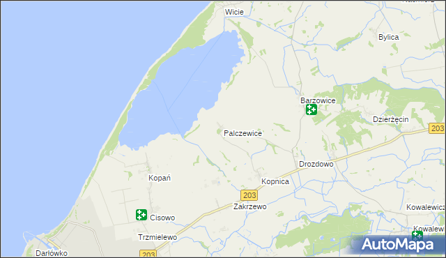 mapa Palczewice, Palczewice na mapie Targeo