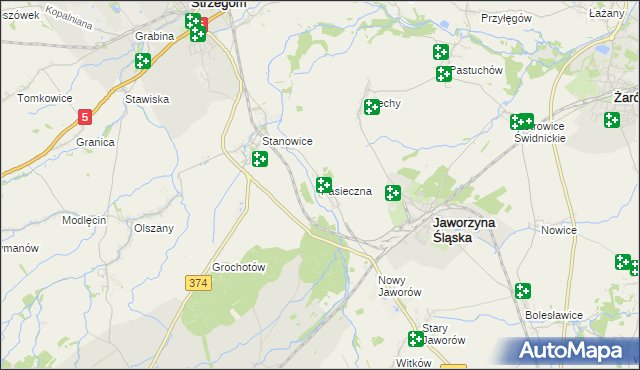 mapa Pasieczna, Pasieczna na mapie Targeo