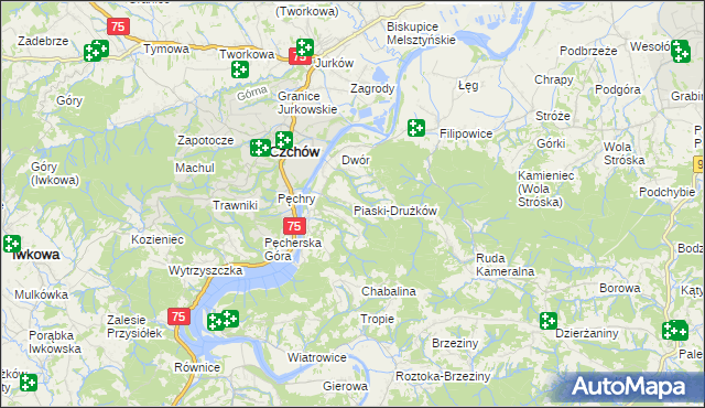 mapa Piaski-Drużków, Piaski-Drużków na mapie Targeo