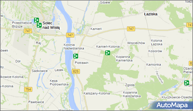 mapa Piotrawin-Kolonia, Piotrawin-Kolonia na mapie Targeo