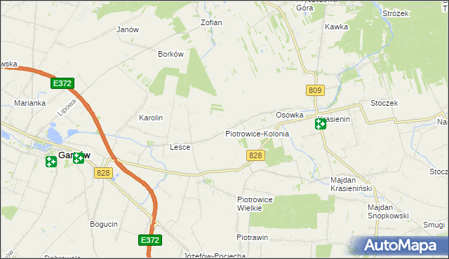 mapa Piotrowice-Kolonia, Piotrowice-Kolonia na mapie Targeo