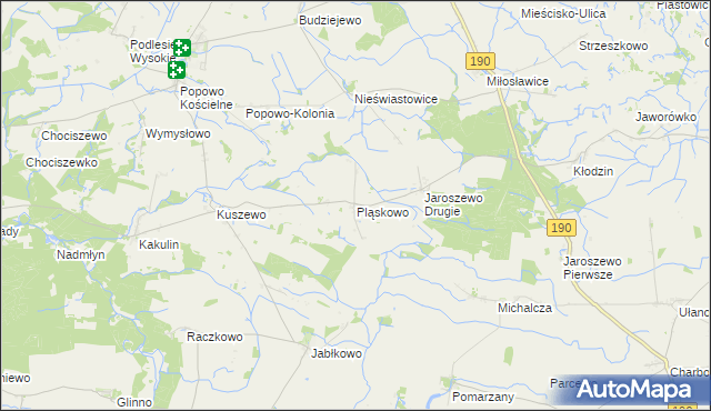 mapa Pląskowo, Pląskowo na mapie Targeo