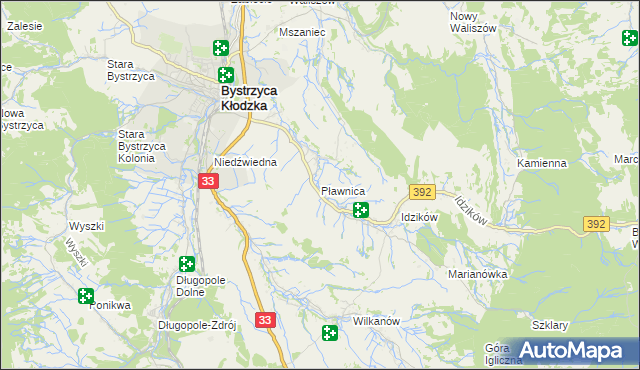 mapa Pławnica, Pławnica na mapie Targeo