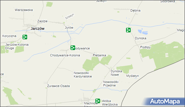 mapa Plebanka gmina Jarczów, Plebanka gmina Jarczów na mapie Targeo