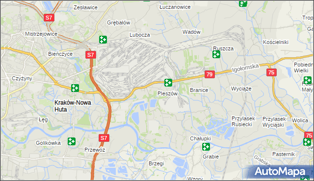 mapa Pleszów, Pleszów na mapie Targeo