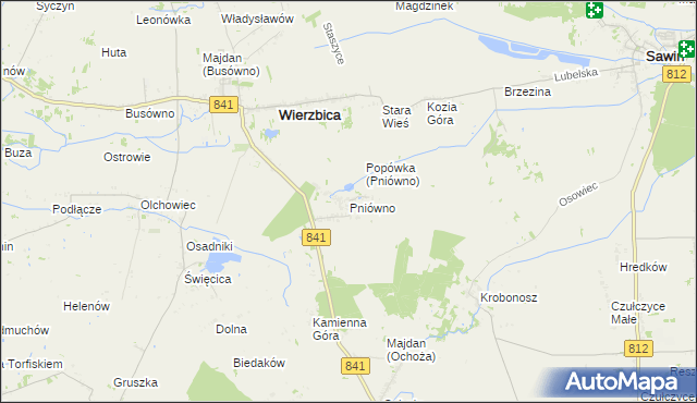 mapa Pniówno, Pniówno na mapie Targeo