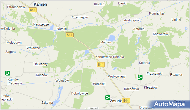 mapa Pobołowice-Kolonia, Pobołowice-Kolonia na mapie Targeo