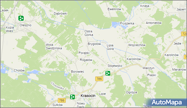 mapa Podlesko, Podlesko na mapie Targeo